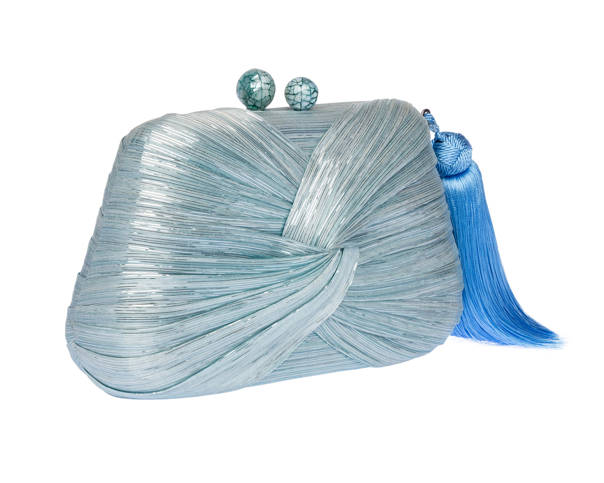Rosie Clutch in Sky Blue