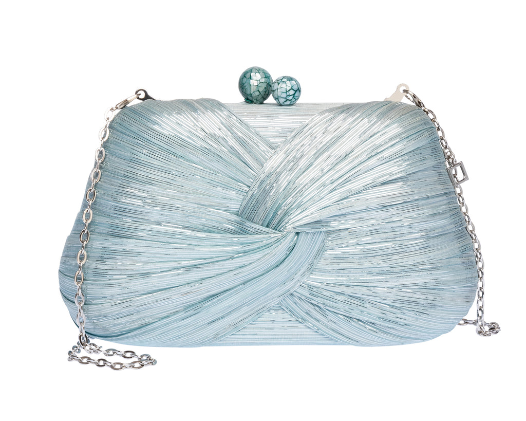 Rosie Clutch in Sky Blue