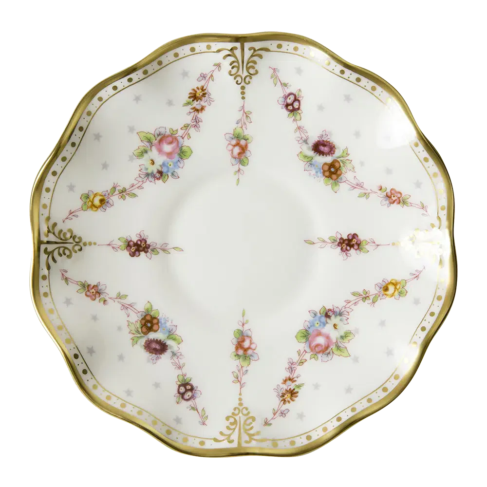Royal Antoinette Cream Soup Bowl & Stand