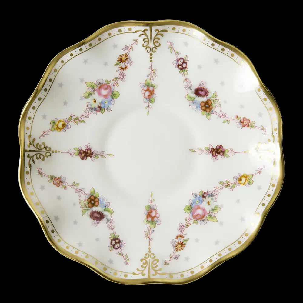 Royal Antoinette Cream Soup Bowl & Stand