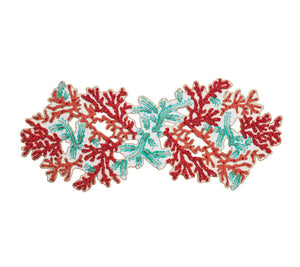 Coral Spray Runner in Coral & Turquoise