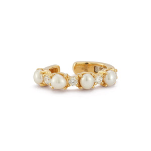 Foam Ear Cuff in Pearl