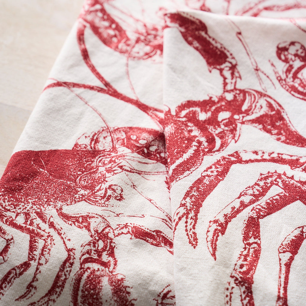 Red Lobsters Kitchen Towels, Set of 2
