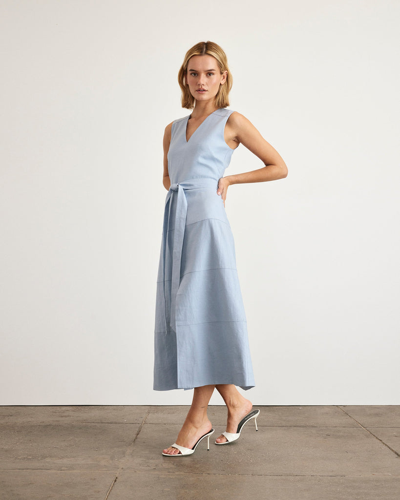 Reinella Dress in Powder Blue