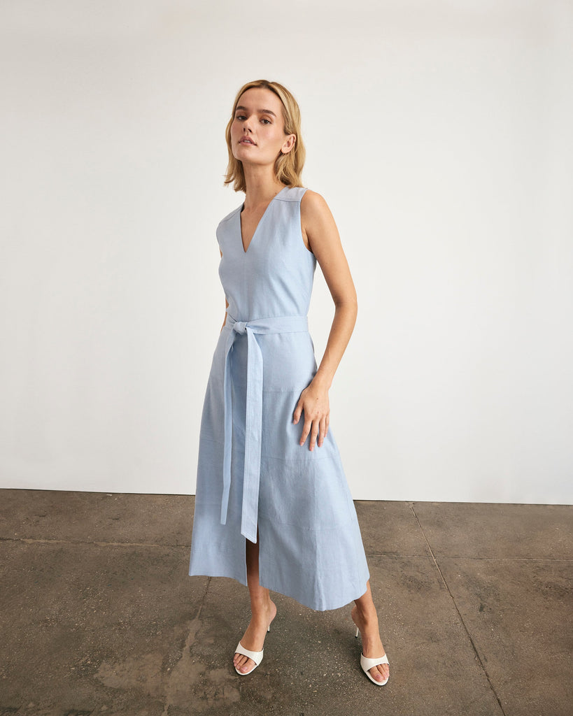 Reinella Dress in Powder Blue