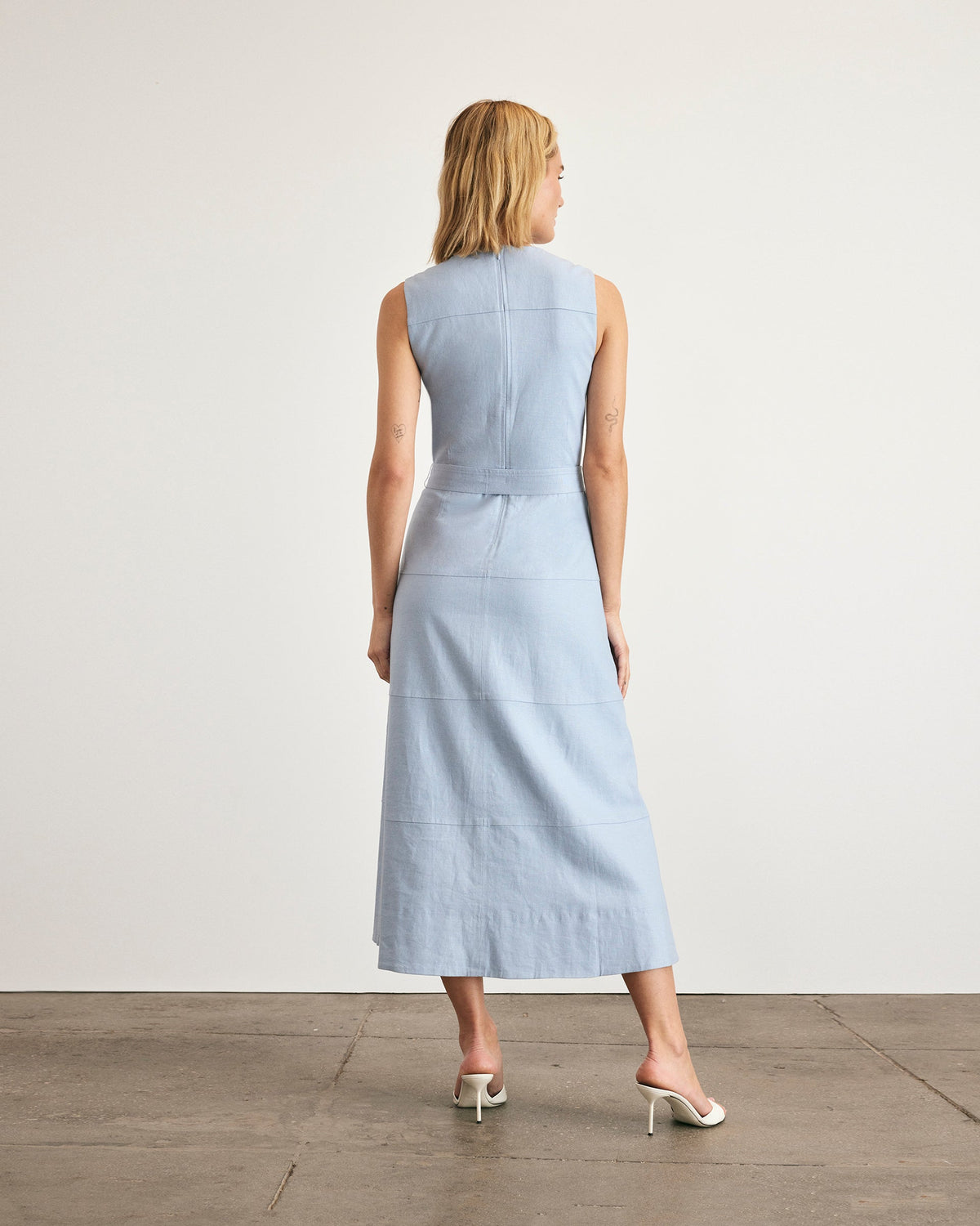 Reinella Dress in Powder Blue
