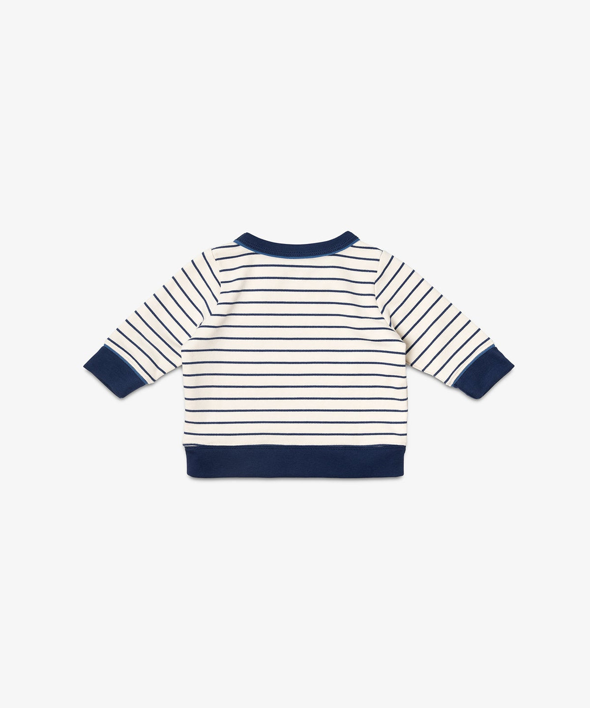 Remy Baby Sweatshirt in Navy French Stripe