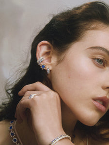 Tidepool Ear Cuff in Sapphire