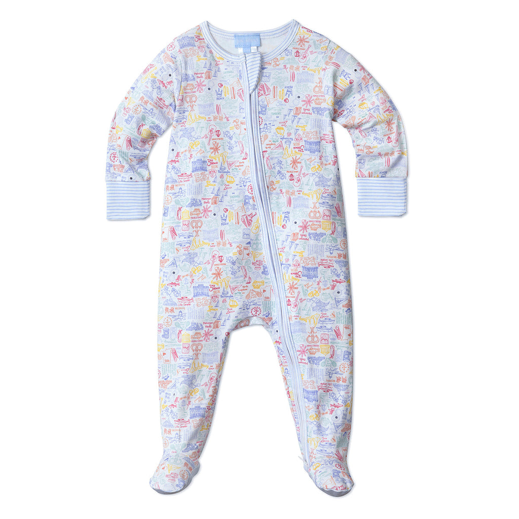 Joy Street Rhode Island Zip Baby Onesie