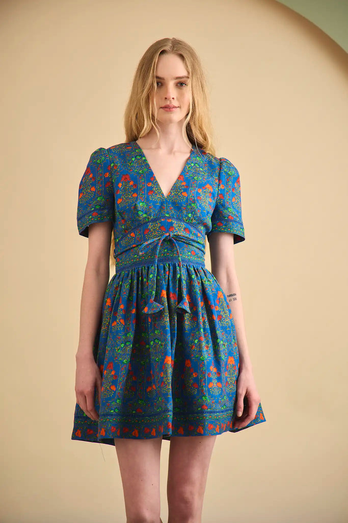 Roan Dress in Midnight Garden