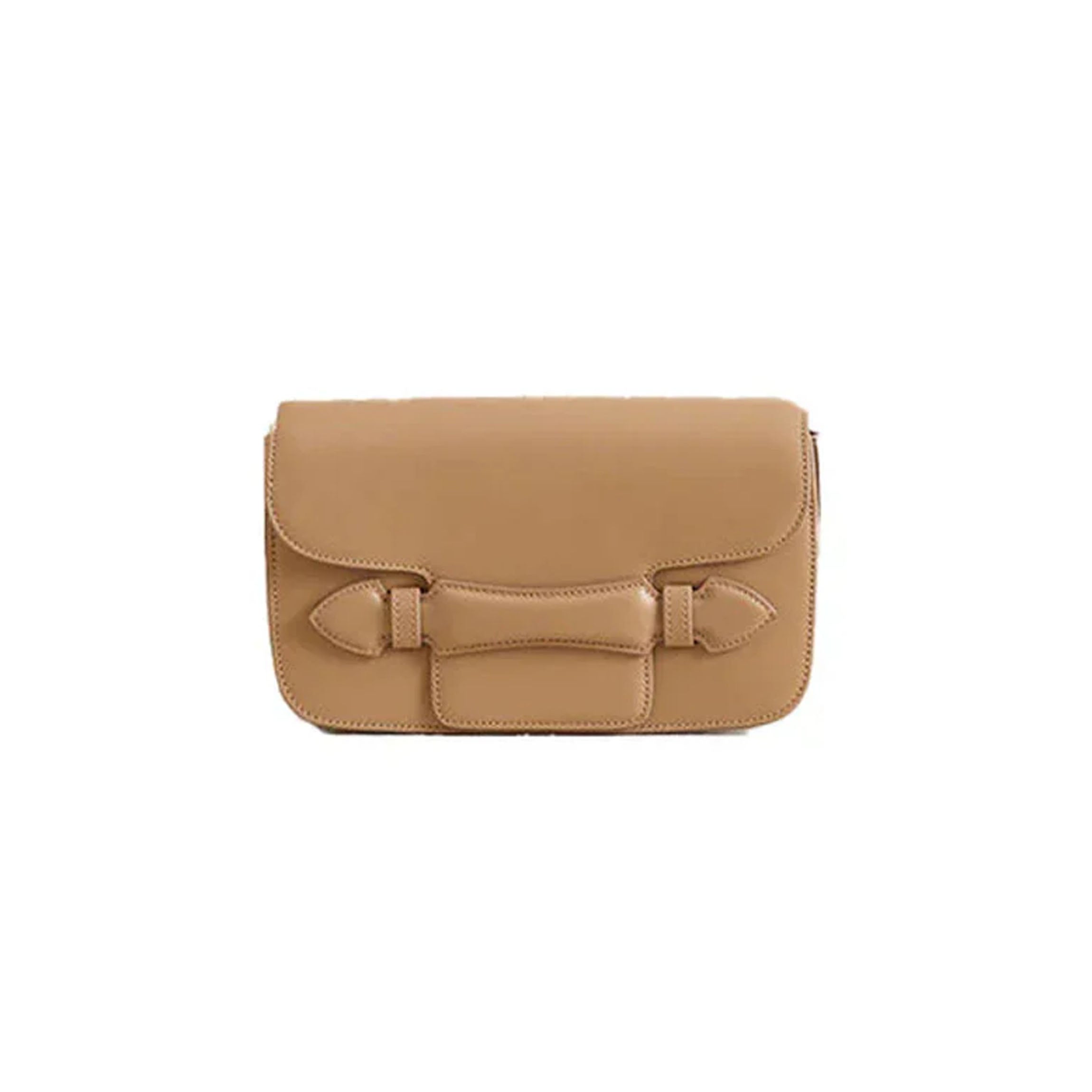 Romy Clutch in Box Calf Palmellato Natural
