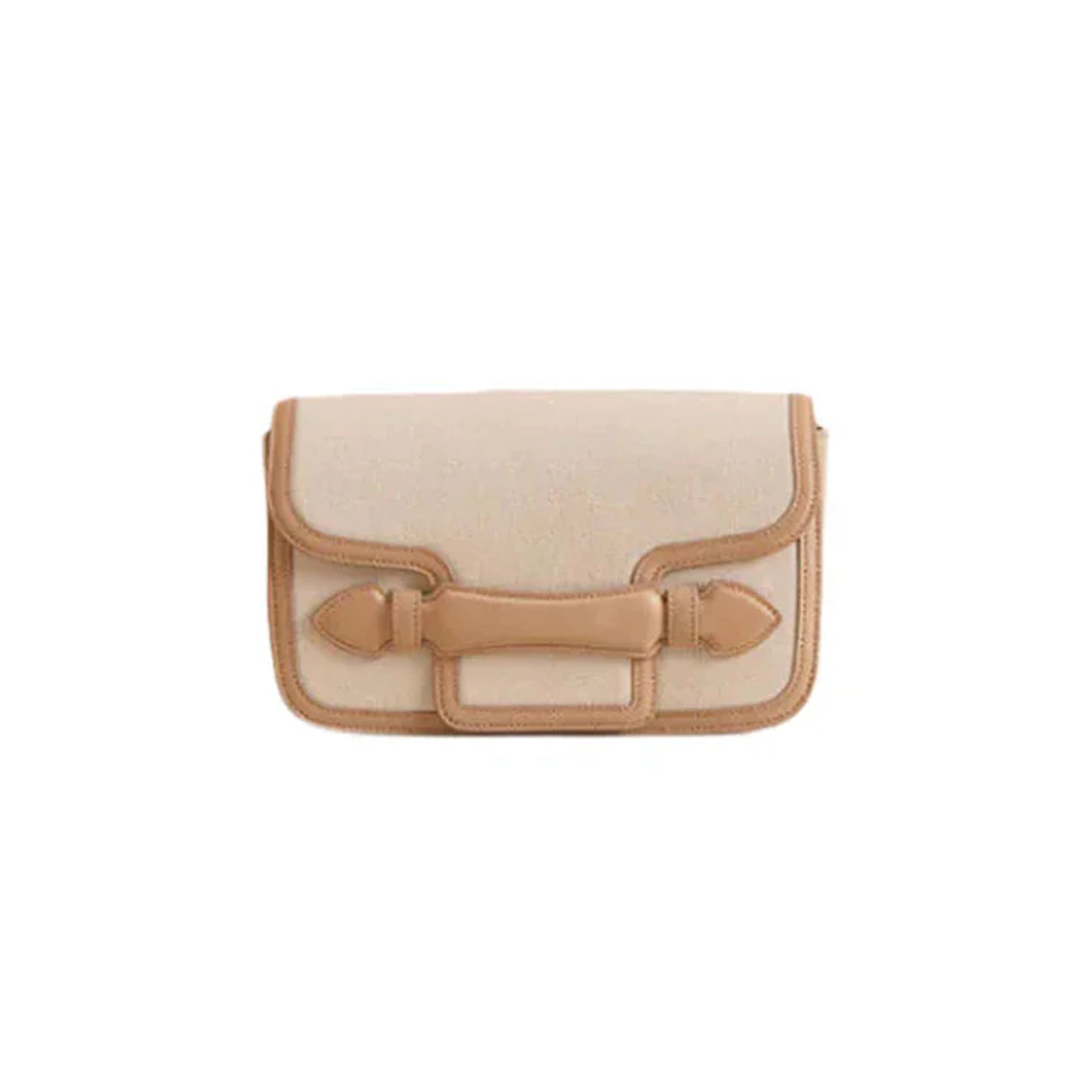 Romy Clutch in Canvas Natural & Supple Soft Natural