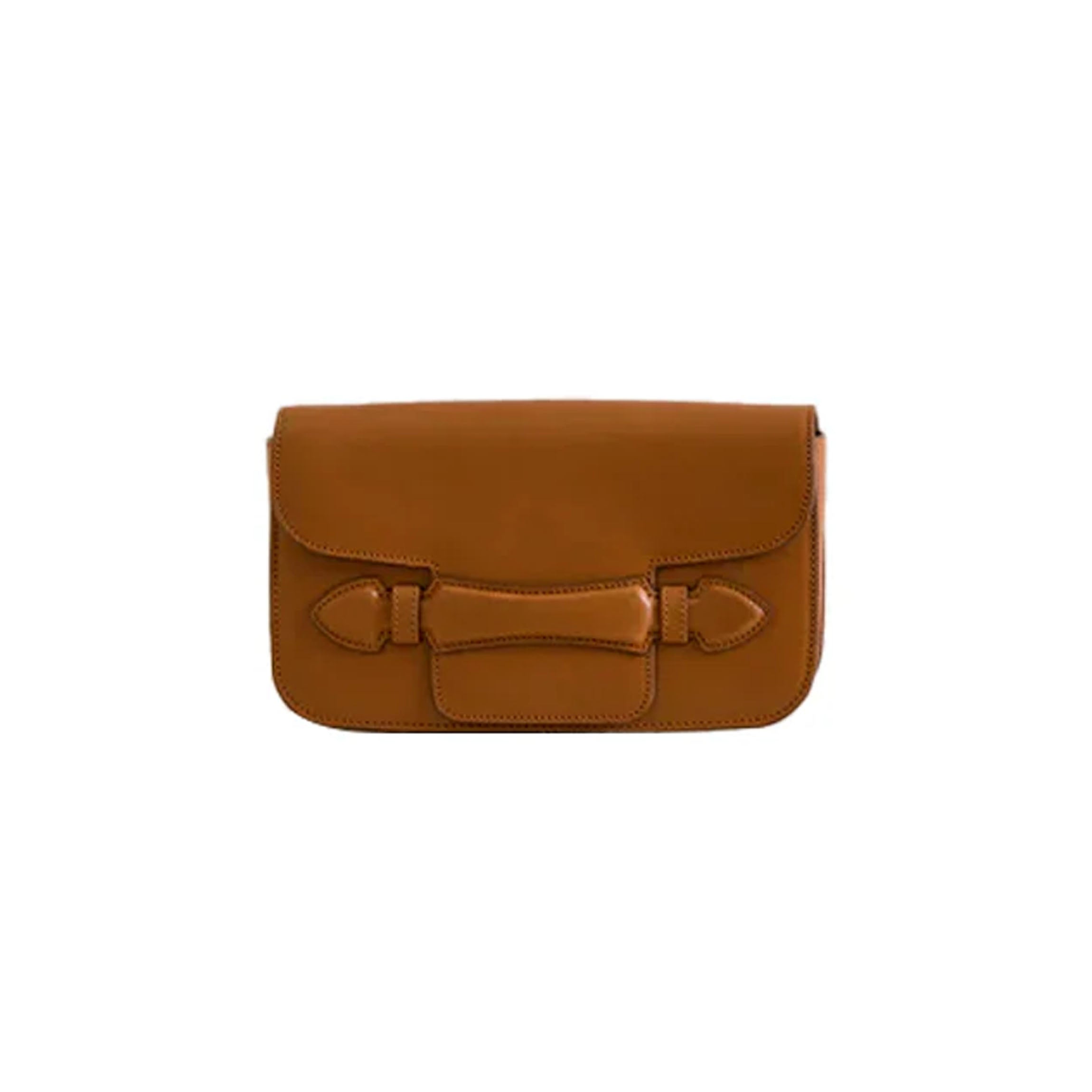 Romy Clutch in Vacchetta Luggage