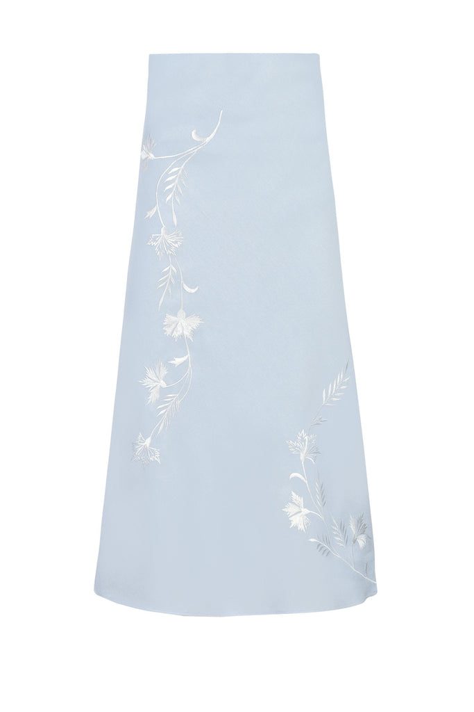 Lily Skirt- Baby Blue & Ivory Rosewater House