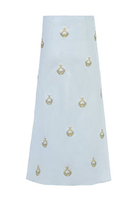 Mina Skirt - Baby Blue & Ivory (OTM Exclusive) Rosewater House