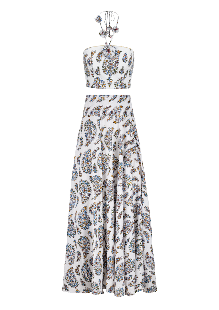 Hava Bustier in Paisley