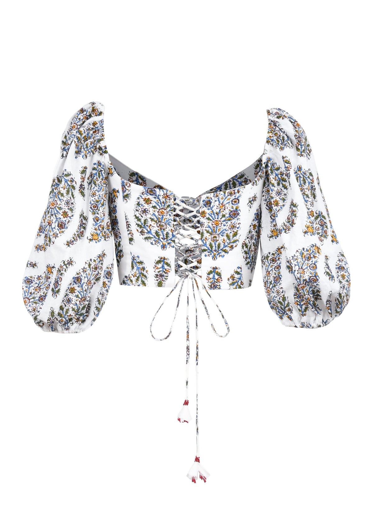 Rosa Cut-out Bustier - Paisley Ghalamkar Tops - Bustier & Embroidered Rosewater House