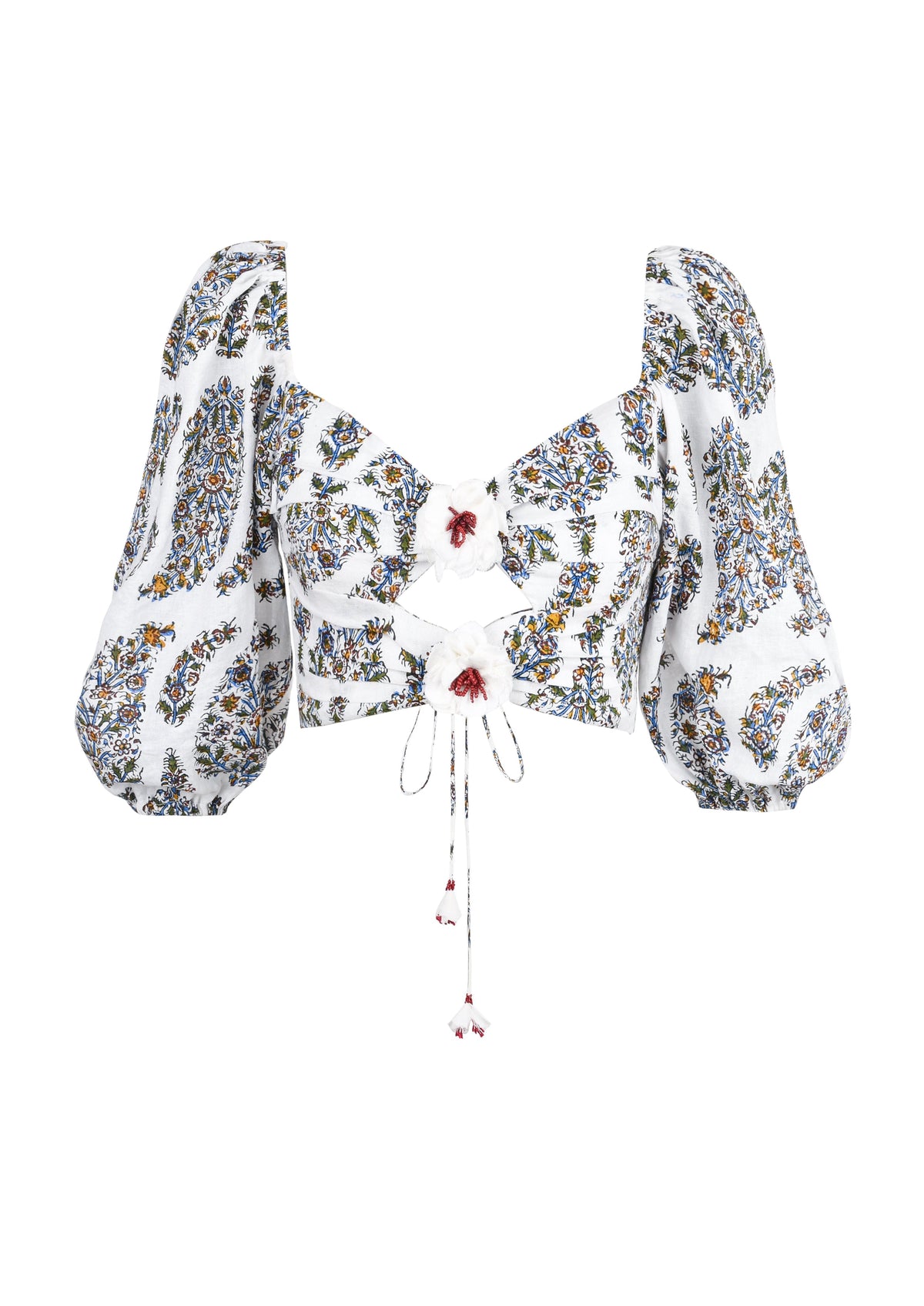 Rosa Cut-out Bustier - Paisley Ghalamkar Tops - Bustier & Embroidered Rosewater House
