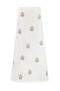 Mina Skirt - Ivory & Pink (SAMPLE) Rosewater House