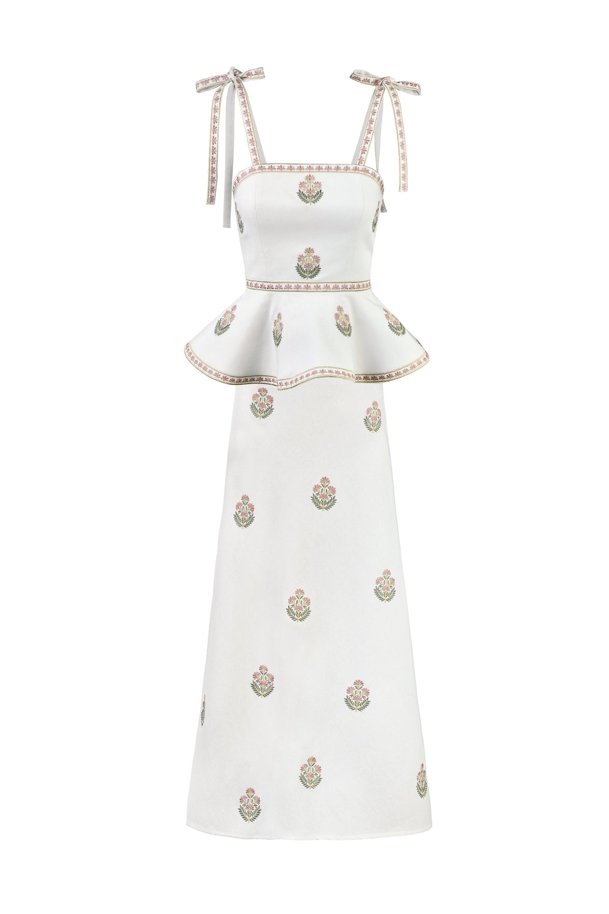 Mina Skirt - Ivory & Pink (SAMPLE) Rosewater House