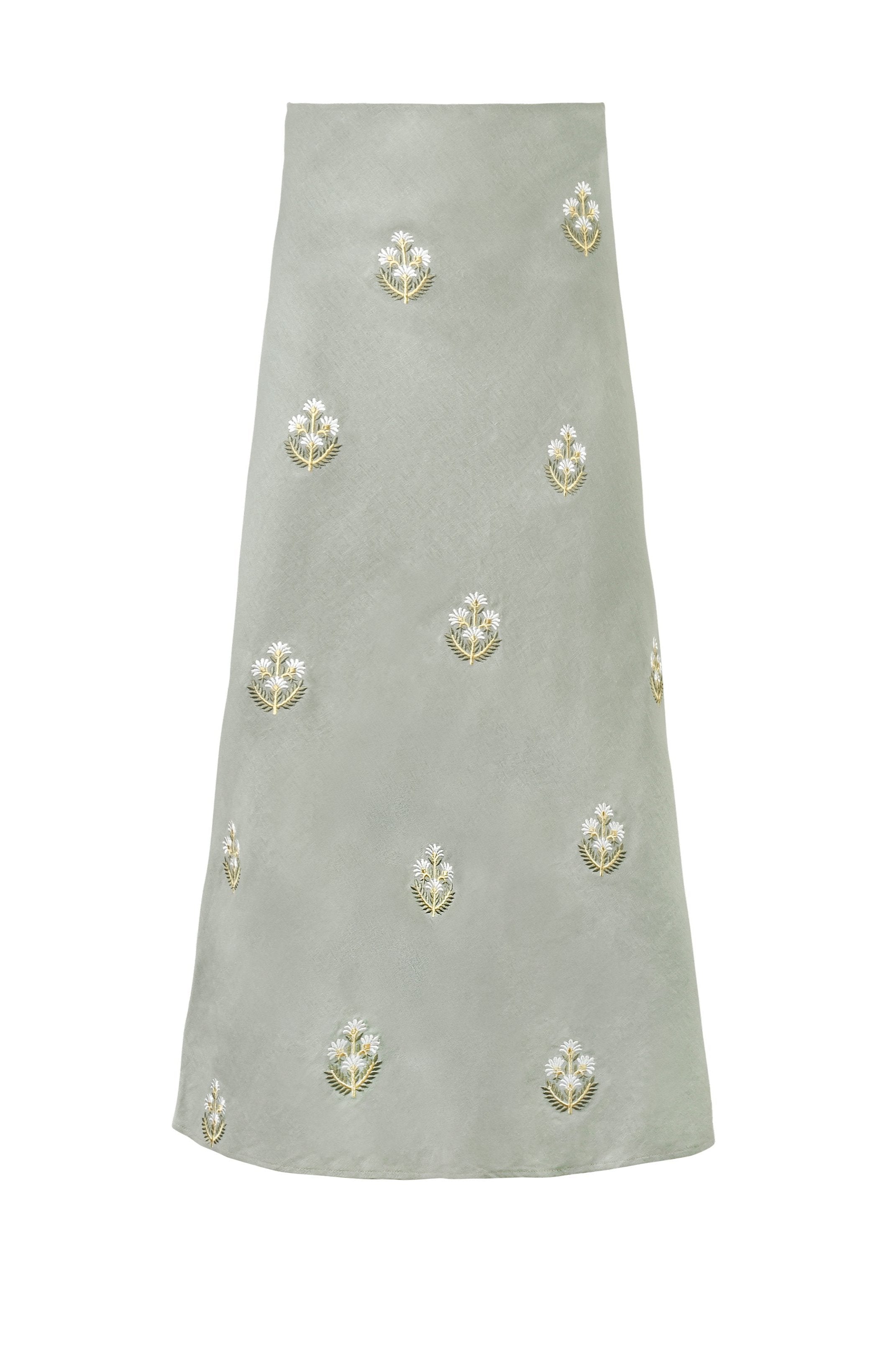 Mina Skirt-Mint & Ivory Rosewater House