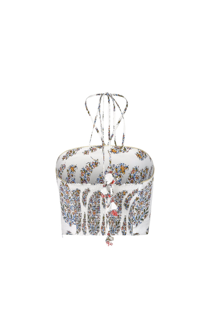 Gol Crop Top - Paisley Bottoms - Skirts Rosewater House