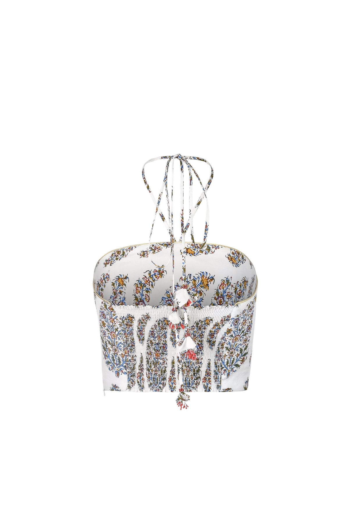 Gol Crop Top - Paisley Bottoms - Skirts Rosewater House