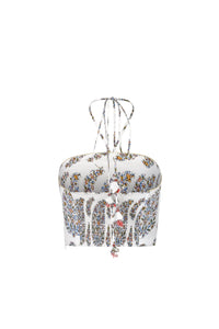 Gol Crop Top - Paisley Bottoms - Skirts Rosewater House