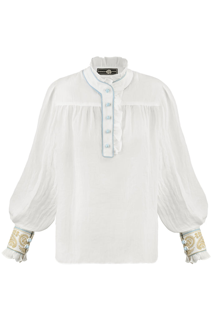 Cypress Blouse - White Rosewater House