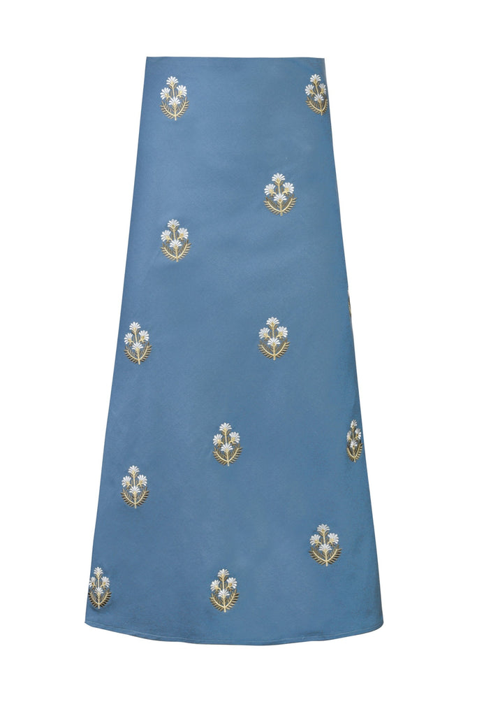 Mina Skirt - Pastel Blue & Ivory Rosewater House