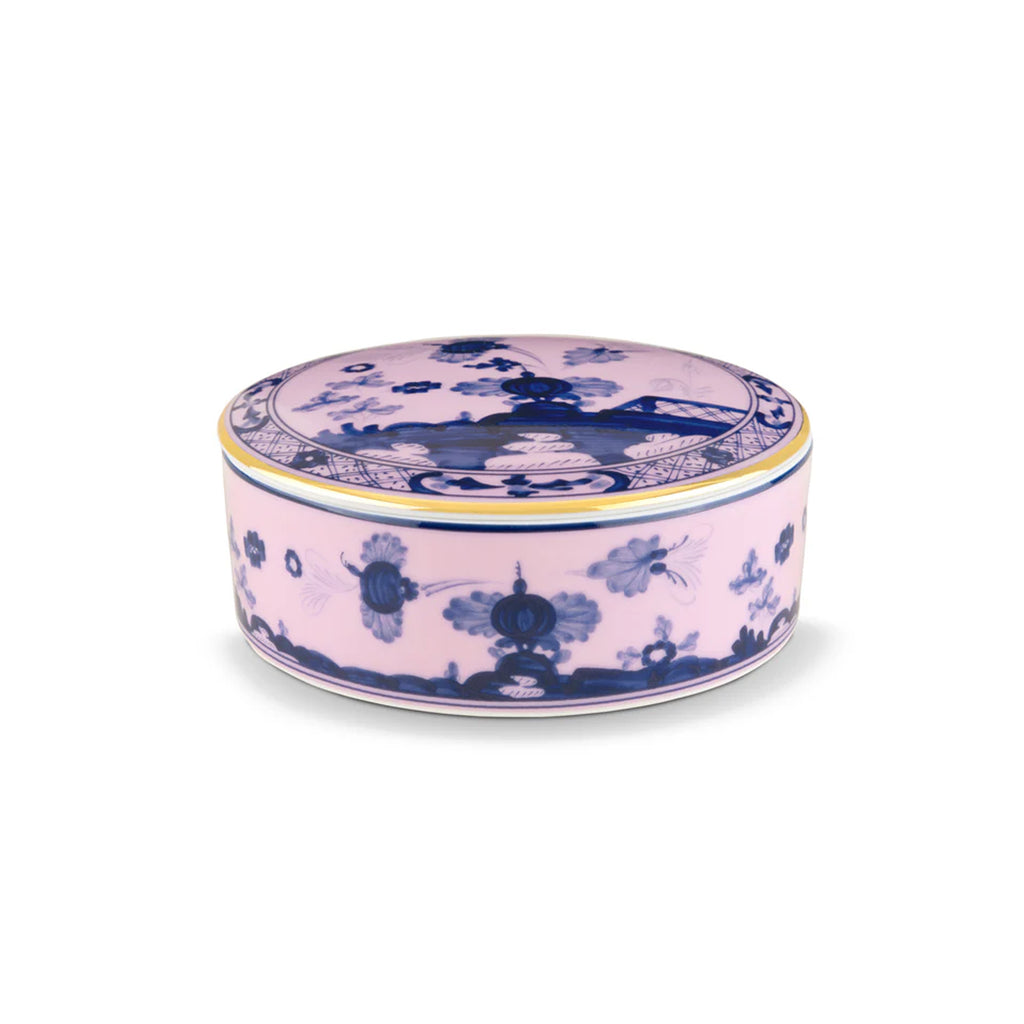 Round Box with Cover in Azalea