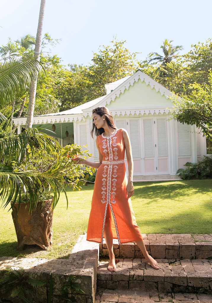 Rust Delfina Dress
