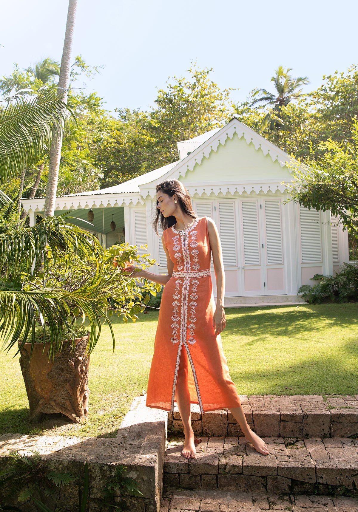 Rust Delfina Dress