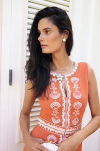 Rust Delfina Dress