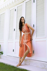 Rust Delfina Dress