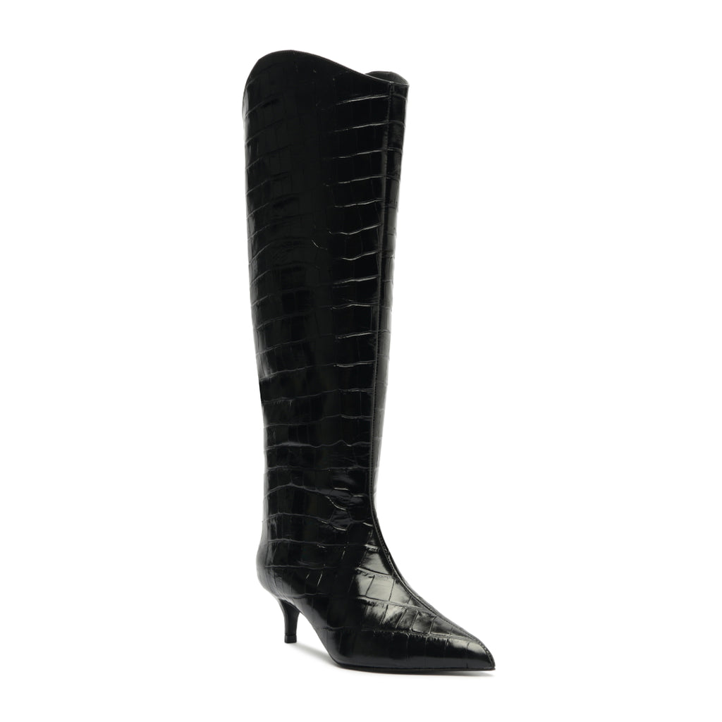 Maryana Lo Wide Boot in Black