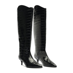 Maryana Lo Wide Boot in Black