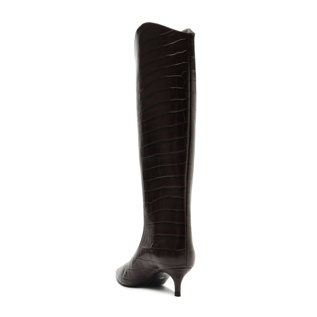 Maryana Lo Wide Boot in Dark Chocolate