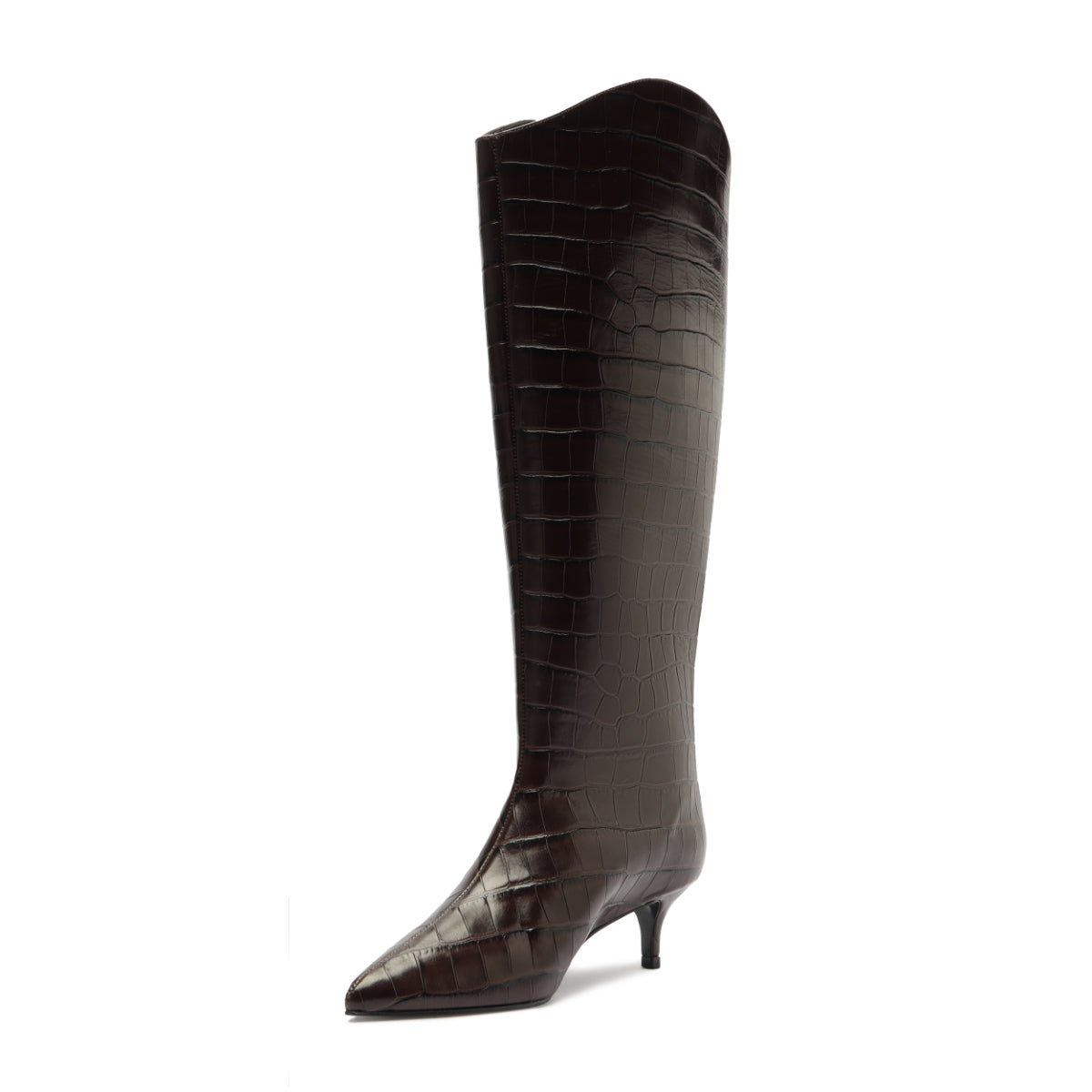 Maryana Lo Wide Boot in Dark Chocolate
