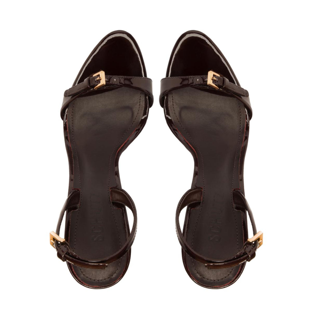 Aurora Sling Patent Sandal in Maplewood