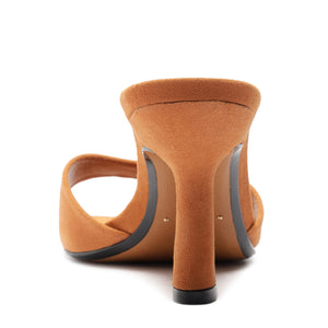 Posseni Suede Sandal in Cuoio Brown