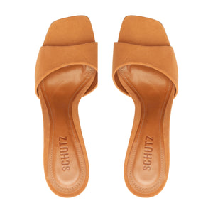 Posseni Suede Sandal in Cuoio Brown