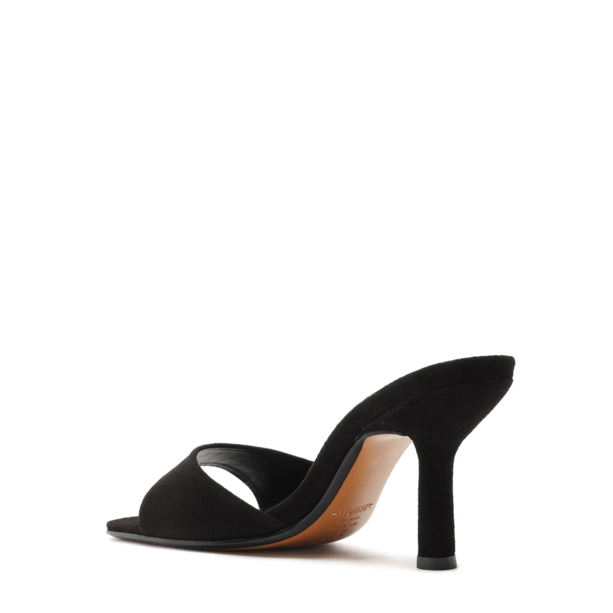 Posseni Suede Sandal in Black