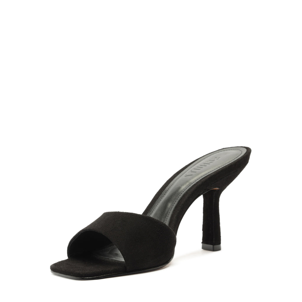 Posseni Suede Sandal in Black