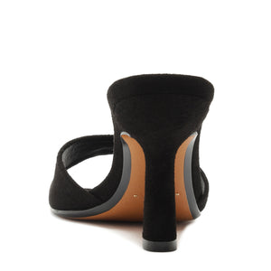 Posseni Suede Sandal in Black