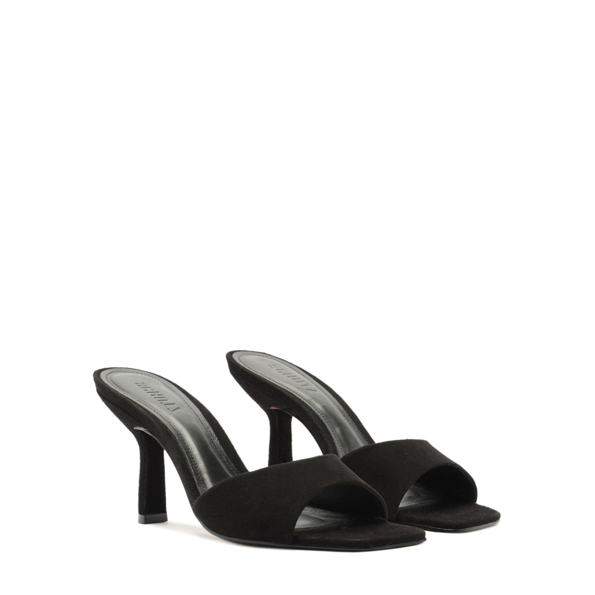 Posseni Suede Sandal in Black