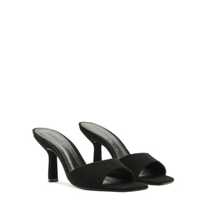 Posseni Suede Sandal in Black