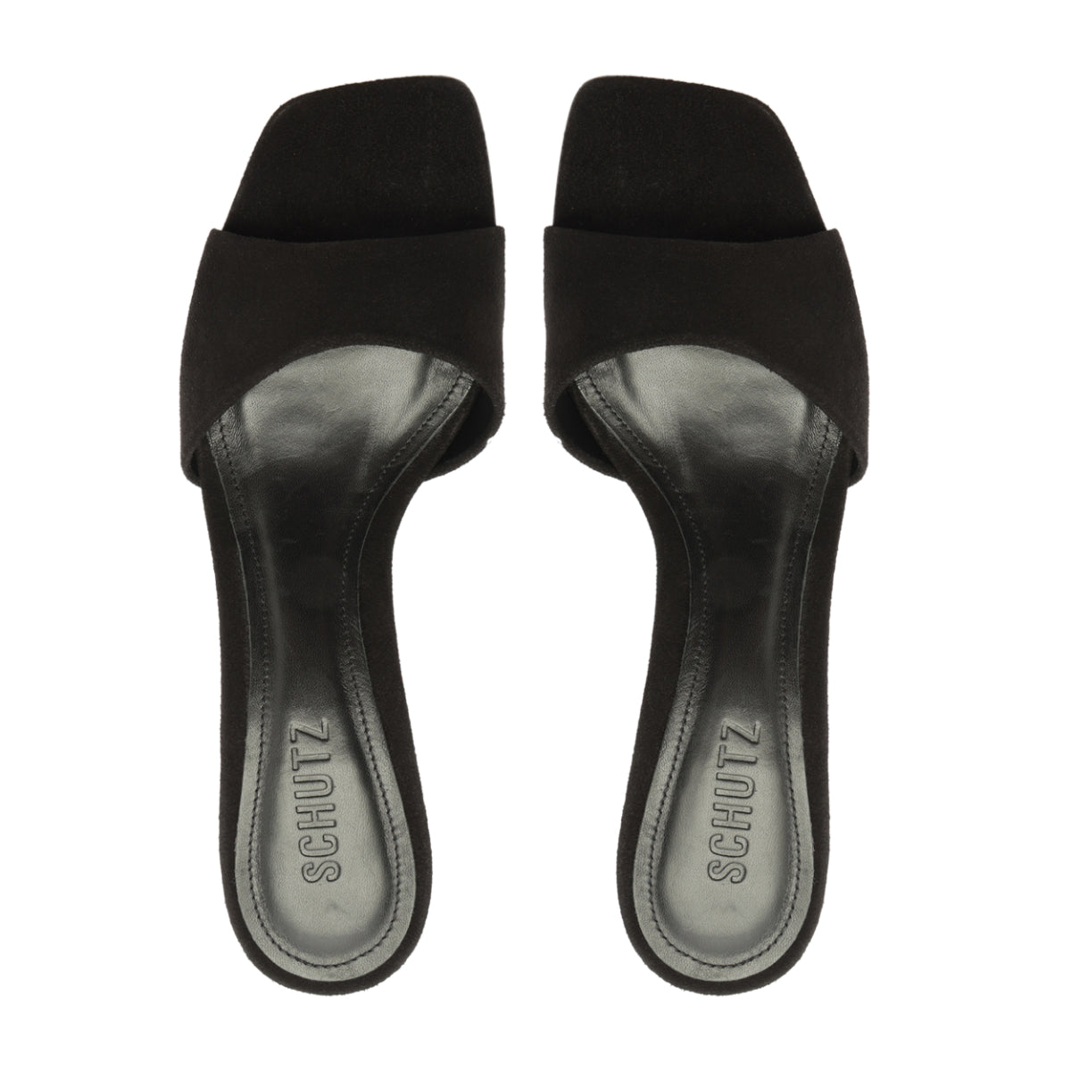 Posseni Suede Sandal in Black