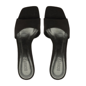 Posseni Suede Sandal in Black
