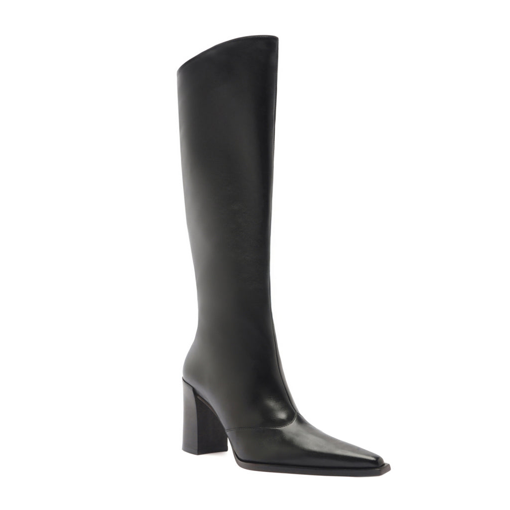 Raffaela Up Leather Boot in Black